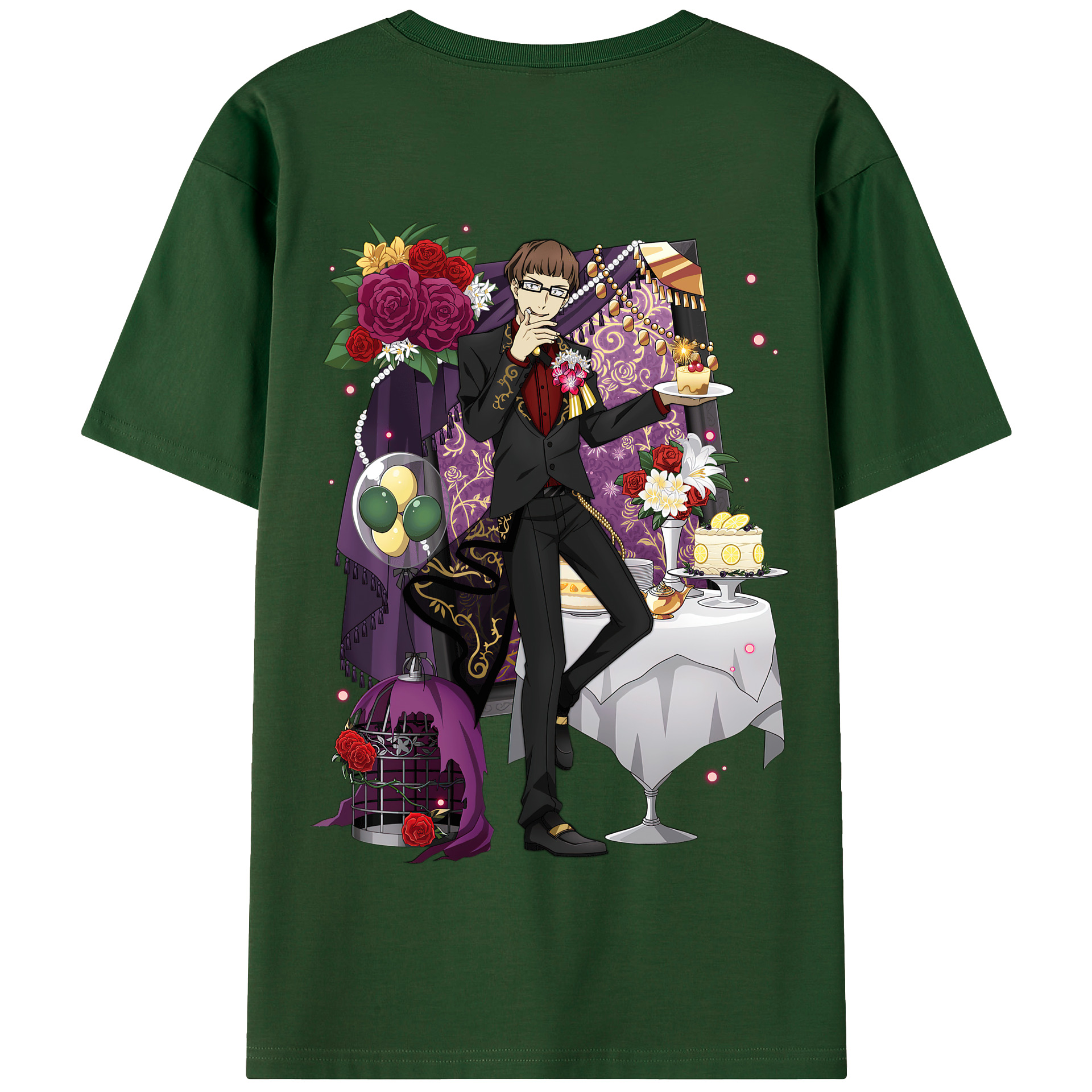 （画像用） 文豪ストレイドッグス Bungo Stray Dogs 綿100％半袖Tシャツ（背面プリント）